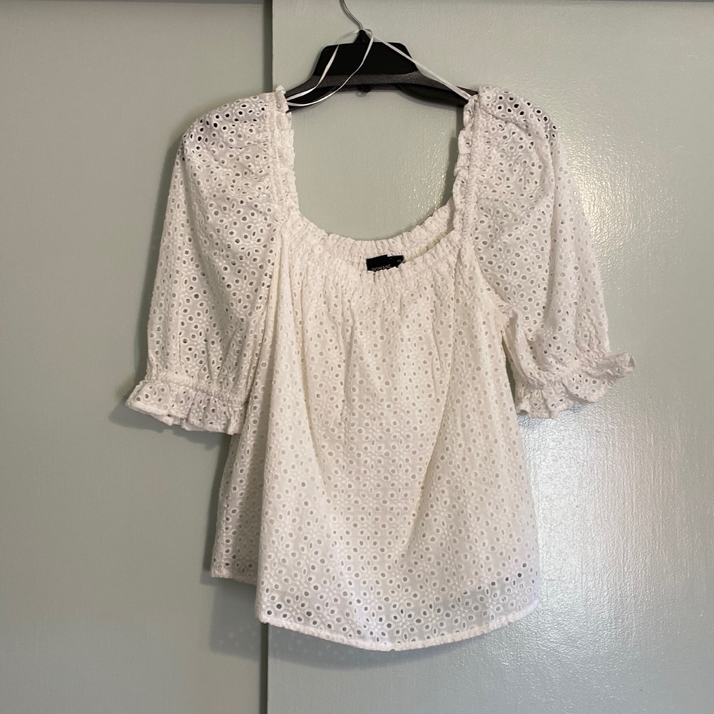 Tuckernuck white eyelet top - XS